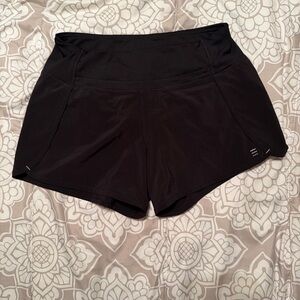 Free Fly Breeze Bamboo Lined 4" Shorts Womens Small Black Zip Pocket